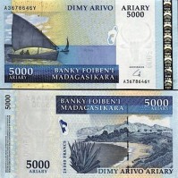 *5000 Ariary Madagaskar 2003-8, P91b UNC - Kliknutím na obrázok zatvorte -